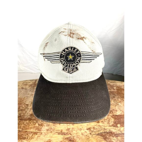 Harley-Davidson Wing Logo Vintage Cap Made in Taiwan - Picture 1 of 6